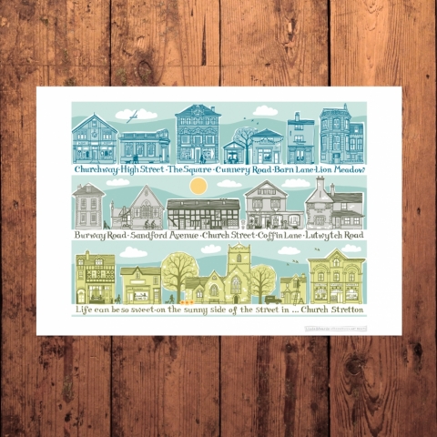 Church Stretton Art Print